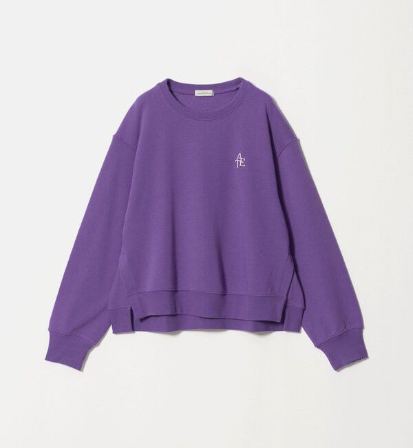UNITED ARROWS green label relaxing「【WEB限定】＜at ease＞ワンポイントシシュウ スウェット プルオーバー」|スウェット・ジャージ|PURPLE