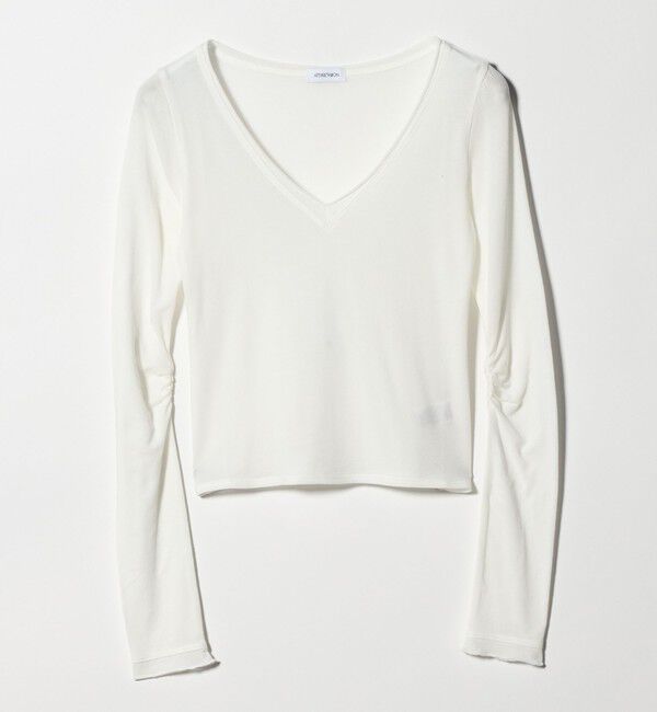 ATTISESSION「＜ATTISESSION＞Vネック ロングスリーブ トップス」|Tシャツ・カットソー|