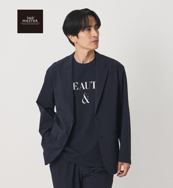 BEAUTY&YOUTH UNITED ARROWS「【WEB限定】360&deg;MASTER イーズ コンフォート 2B ジャケット セットアップ対応 撥水 ストレッチ ウォッシャ」|テーラードジャケット|NAVY