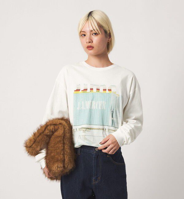 BEAUTY&YOUTH UNITED ARROWS「【別注】＜J.Jmercer＞プリント ロングスリーブ Tシャツ」|Tシャツ・カットソー|
