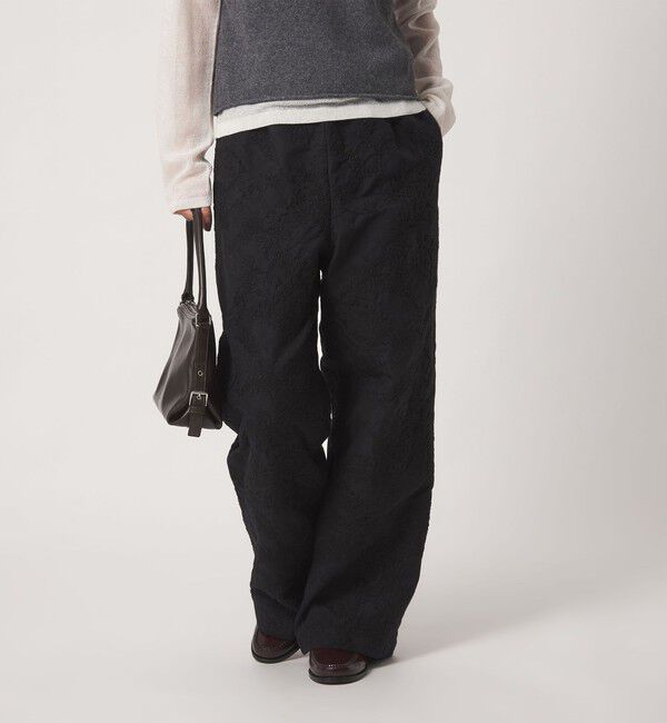 BEAUTY&YOUTH UNITED ARROWS「ジャガード ペイズリー エンブロイダリー ドローストリングパンツ」|その他|