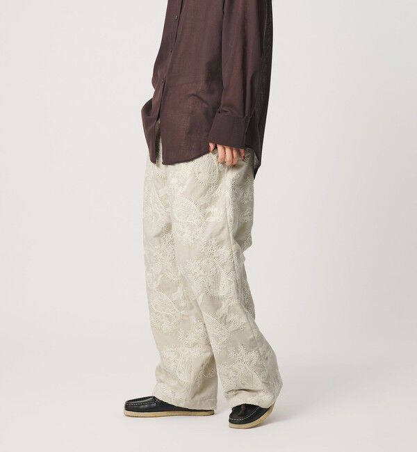 BEAUTY&YOUTH UNITED ARROWS「ジャガード ペイズリー エンブロイダリー ドローストリングパンツ」|その他|