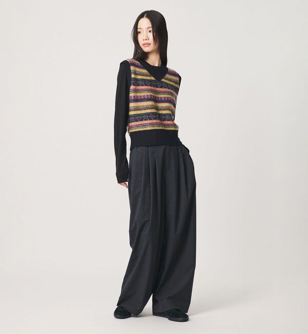 BEAUTY&YOUTH UNITED ARROWS「ウールブレンド フェアアイル Vネックベスト」|ベスト・ジレ|