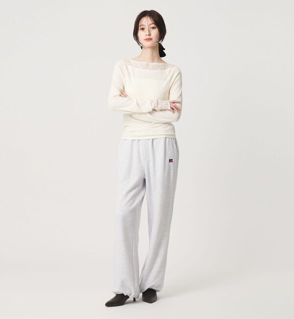 BEAUTY&YOUTH UNITED ARROWS「レースドッキング ロングスリーブ カットソー」|Tシャツ・カットソー|