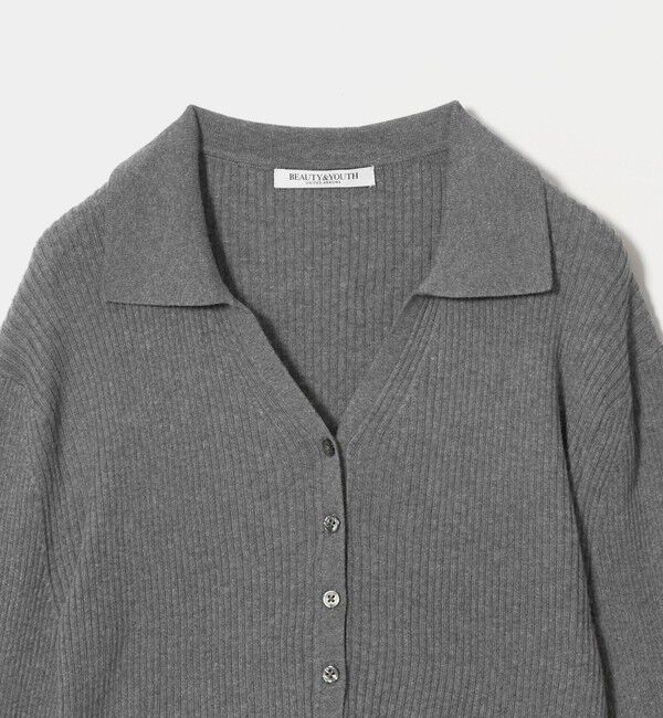 BEAUTY&YOUTH UNITED ARROWS「オーガニックコットン スキッパー  リブニットプルオーバー ウォッシャブル」|ニット・セーター|