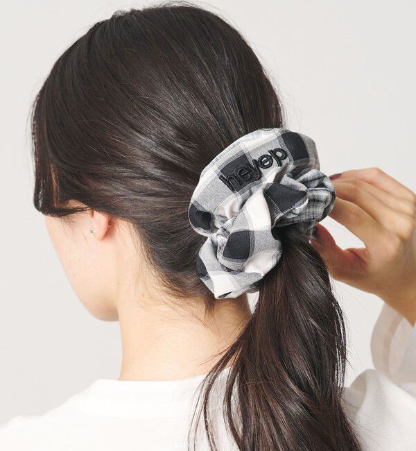 BEAUTY&YOUTH UNITED ARROWS「＜heyep＞ デュアルチェック シュシュ」|ヘアゴム・シュシュ|