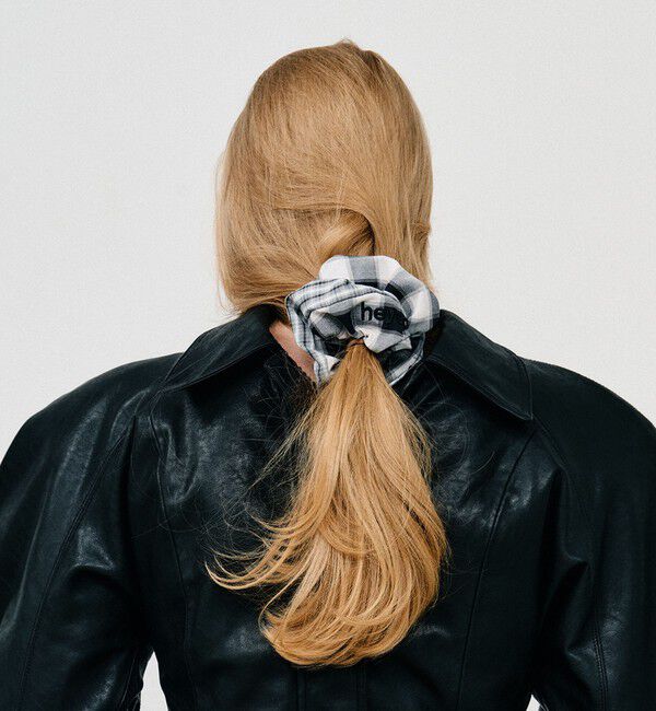 BEAUTY&YOUTH UNITED ARROWS「＜heyep＞ デュアルチェック シュシュ」|ヘアゴム・シュシュ|