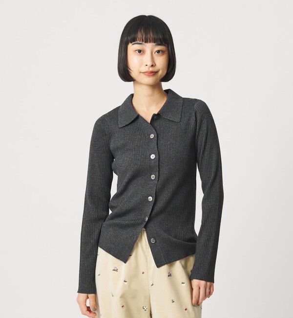 BEAUTY&YOUTH UNITED ARROWS「ポリエステルブレンド ２WAY シャツカーディガン ウォッシャブル」|カーディガン|