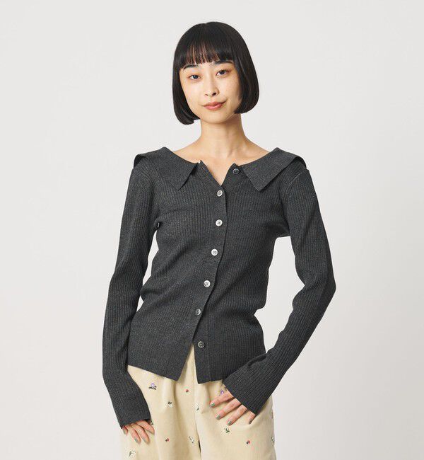 BEAUTY&YOUTH UNITED ARROWS「ポリエステルブレンド ２WAY シャツカーディガン ウォッシャブル」|カーディガン|