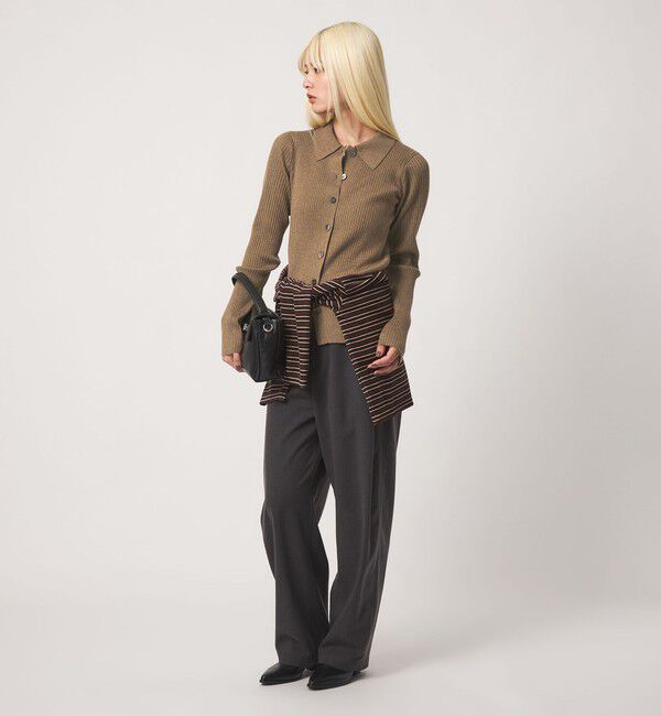 BEAUTY&YOUTH UNITED ARROWS「ポリエステルブレンド ２WAY シャツカーディガン ウォッシャブル」|カーディガン|