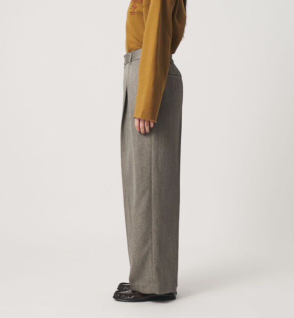 BEAUTY&YOUTH UNITED ARROWS「ツイードライク レイヤータック ワイドパンツ ウォッシャブル」|その他|