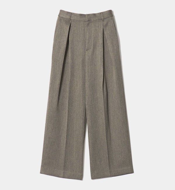 BEAUTY&YOUTH UNITED ARROWS「ツイードライク レイヤータック ワイドパンツ ウォッシャブル」|その他|