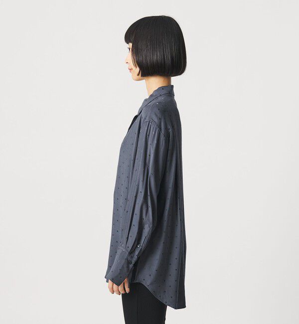 BEAUTY&YOUTH UNITED ARROWS「レーヨン ドットジャガード タック レギュラーカラー シャツ」|シャツ・ブラウス|