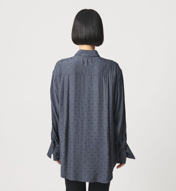 BEAUTY&YOUTH UNITED ARROWS「レーヨン ドットジャガード タック レギュラーカラー シャツ」|シャツ・ブラウス|