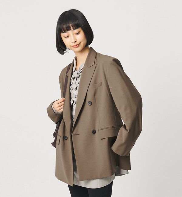 BEAUTY&YOUTH UNITED ARROWS「毛ポリエステルブレンド トロピカル ダブルジャケット」|テーラードジャケット|