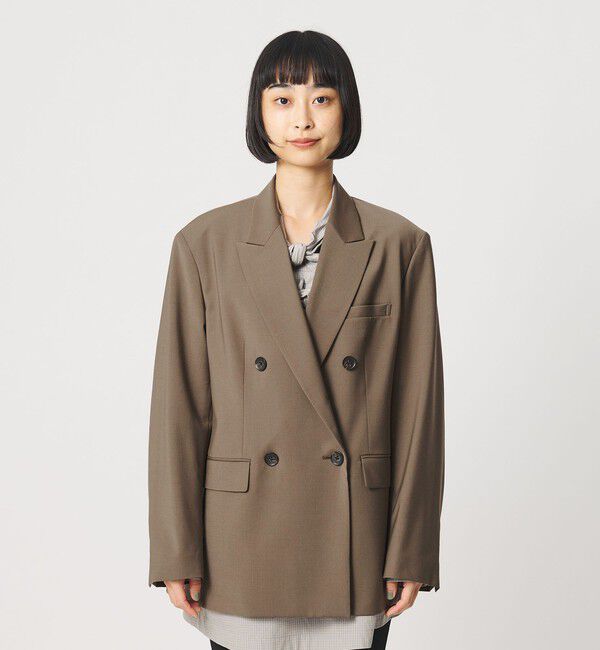 BEAUTY&YOUTH UNITED ARROWS「毛ポリエステルブレンド トロピカル ダブルジャケット」|テーラードジャケット|