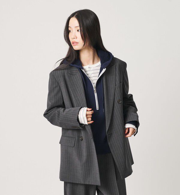 BEAUTY&YOUTH UNITED ARROWS「毛ポリエステルブレンド トロピカル ダブルジャケット」|テーラードジャケット|