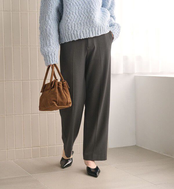BEAUTY&YOUTH UNITED ARROWS「裏起毛バックゴム ストレートパンツ ウォッシャブル」|スラックス|