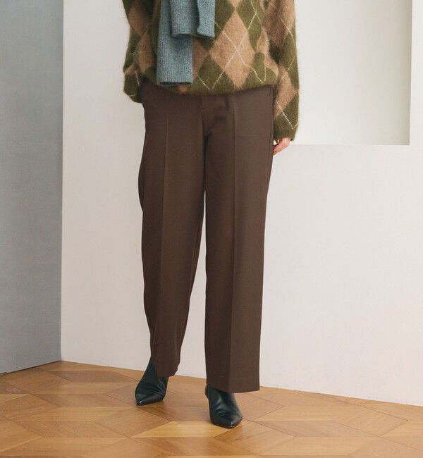 BEAUTY&YOUTH UNITED ARROWS「裏起毛バックゴム ストレートパンツ ウォッシャブル」|スラックス|