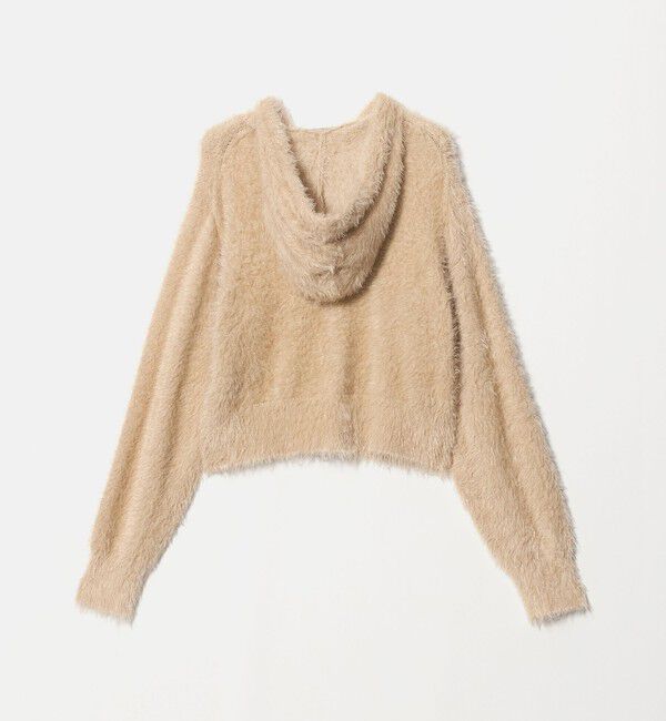 BEAUTY&YOUTH UNITED ARROWS「ナイロンブレンド フェザーニット ジップフーディ」|カーディガン|