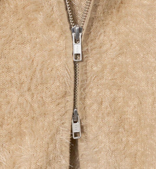 BEAUTY&YOUTH UNITED ARROWS「ナイロンブレンド フェザーニット ジップフーディ」|カーディガン|