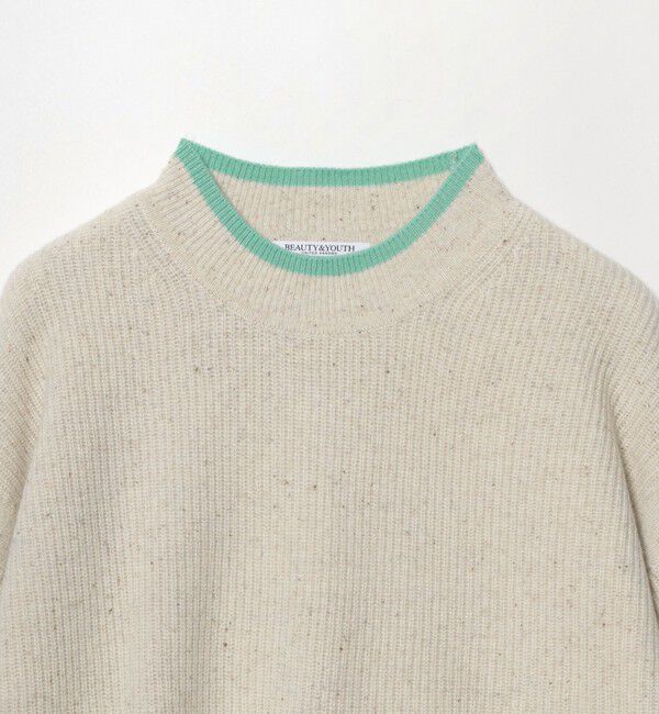 BEAUTY&YOUTH UNITED ARROWS「ウール ネップカラーライン クルーネック ニットプルオーバー」|ニット・セーター|
