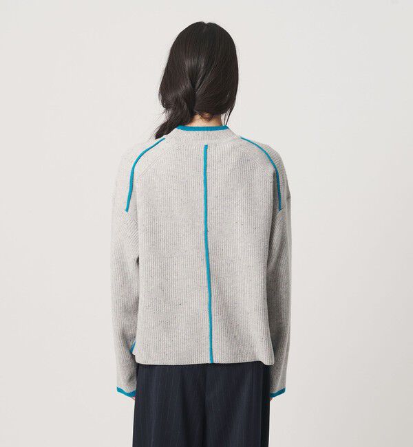 BEAUTY&YOUTH UNITED ARROWS「ウール ネップカラーライン クルーネック ニットプルオーバー」|ニット・セーター|