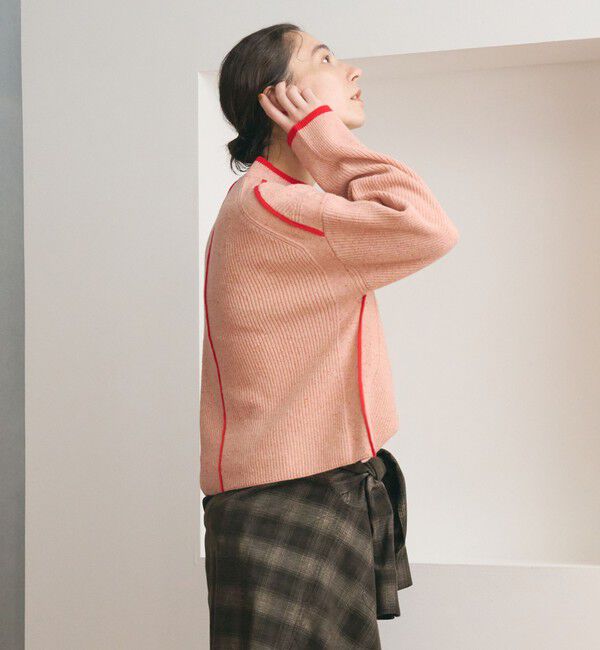BEAUTY&YOUTH UNITED ARROWS「ウール ネップカラーライン クルーネック ニットプルオーバー」|ニット・セーター|