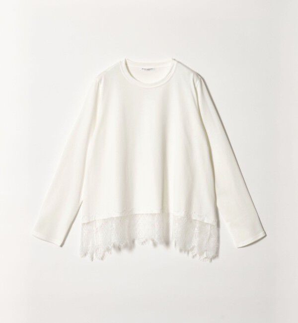 BEAUTY&YOUTH UNITED ARROWS「レースコンビ ロングスリーブ カットソー」|Tシャツ・カットソー|