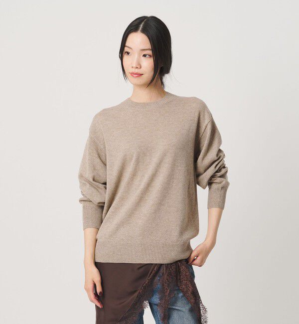 BEAUTY&YOUTH UNITED ARROWS「ウールカシミヤ天竺 クルーネック ニットプルオーバー ウォッシャブル」|ニット・セーター|