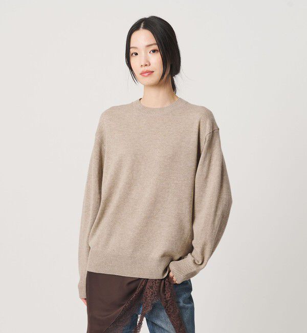 BEAUTY&YOUTH UNITED ARROWS「ウールカシミヤ天竺 クルーネック ニットプルオーバー ウォッシャブル」|ニット・セーター|
