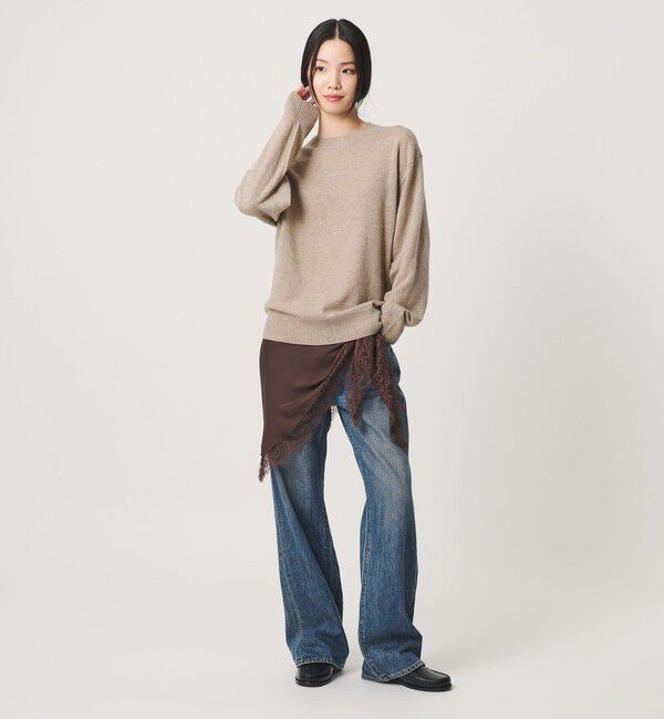 BEAUTY&YOUTH UNITED ARROWS「ウールカシミヤ天竺 クルーネック ニットプルオーバー ウォッシャブル」|ニット・セーター|