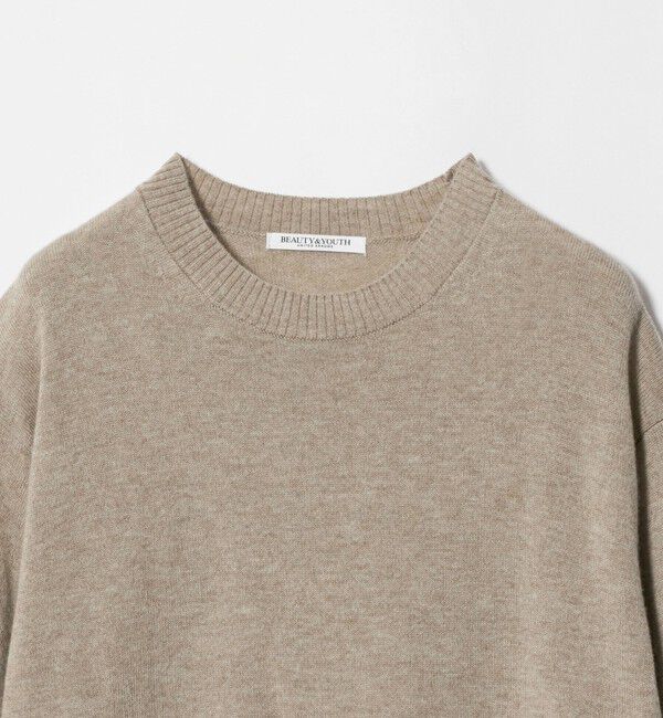 BEAUTY&YOUTH UNITED ARROWS「ウールカシミヤ天竺 クルーネック ニットプルオーバー ウォッシャブル」|ニット・セーター|