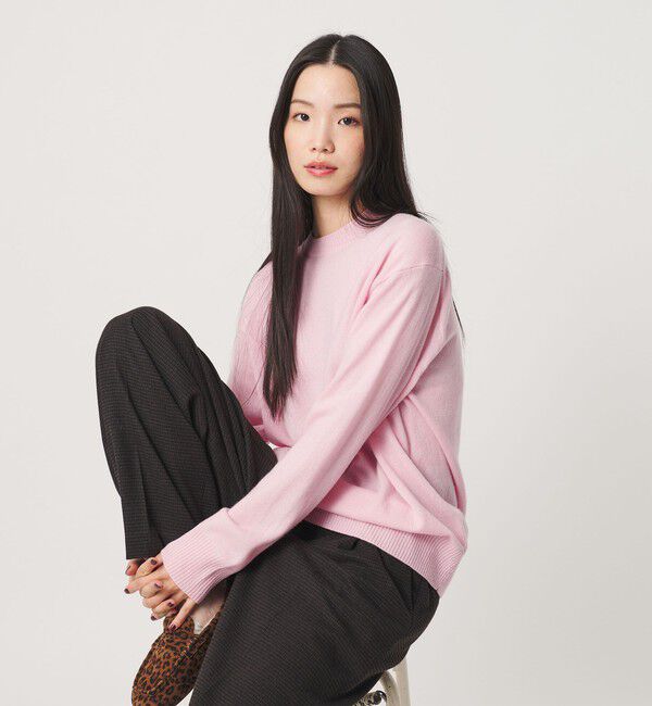 BEAUTY&YOUTH UNITED ARROWS「ウールカシミヤ天竺 クルーネック ニットプルオーバー ウォッシャブル」|ニット・セーター|