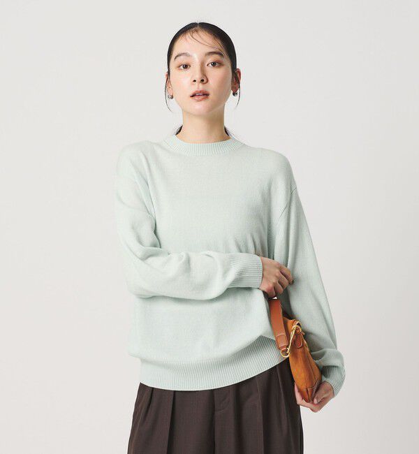 BEAUTY&YOUTH UNITED ARROWS「ウールカシミヤ天竺 クルーネック ニットプルオーバー ウォッシャブル」|ニット・セーター|