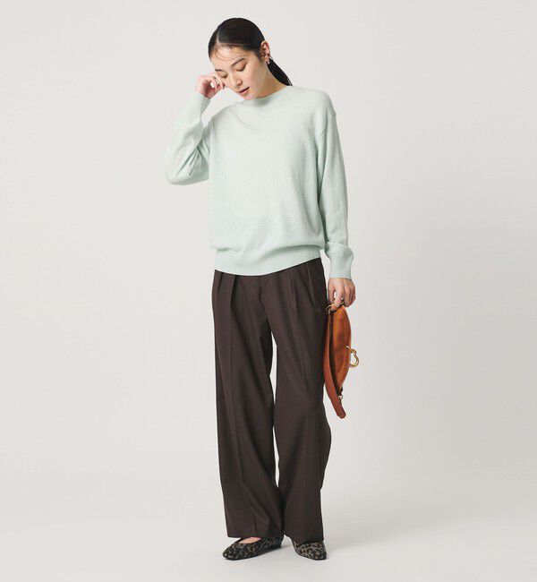 BEAUTY&YOUTH UNITED ARROWS「ウールカシミヤ天竺 クルーネック ニットプルオーバー ウォッシャブル」|ニット・セーター|