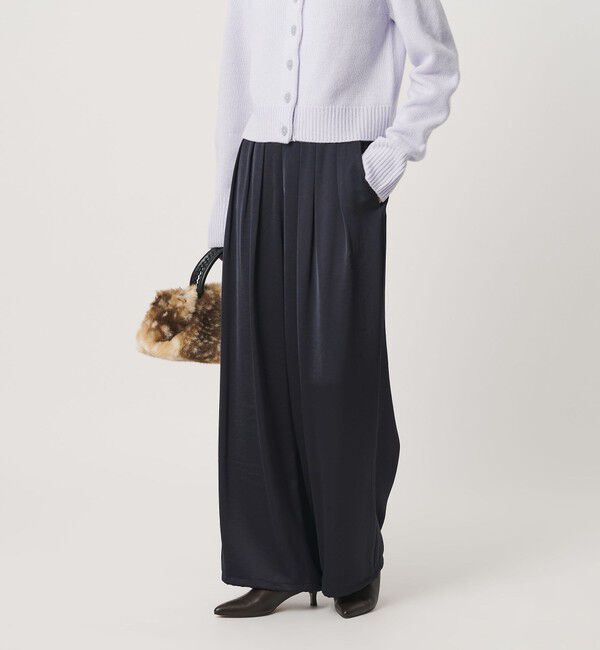 BEAUTY&YOUTH UNITED ARROWS「サテン ドローストリング バックゴムパンツ ウォッシャブル」|その他|