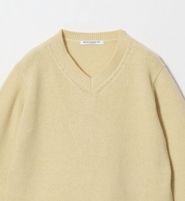 BEAUTY&YOUTH UNITED ARROWS「ドッキング Vネック ニットプルオーバー」|ニット・セーター|