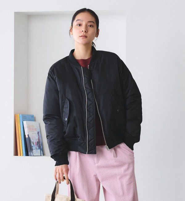 BEAUTY&YOUTH UNITED ARROWS「【WEB限定/別注】＜TOWNCRAFT＞リバーシブル MA-1 ダウンジャケット」|ダウン|BLACK
