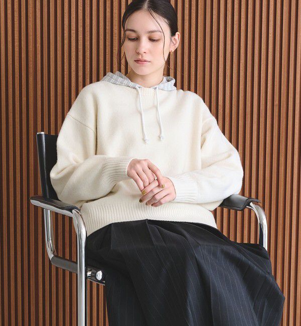 BEAUTY&YOUTH UNITED ARROWS「ウールカシミヤ アクア クルーネックニット」|ニット・セーター|