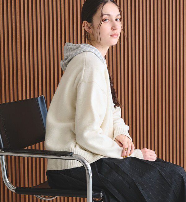 BEAUTY&YOUTH UNITED ARROWS「ウールカシミヤ アクア クルーネックニット」|ニット・セーター|