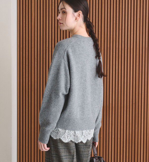 BEAUTY&YOUTH UNITED ARROWS「ウールカシミヤ アクア クルーネックニット」|ニット・セーター|