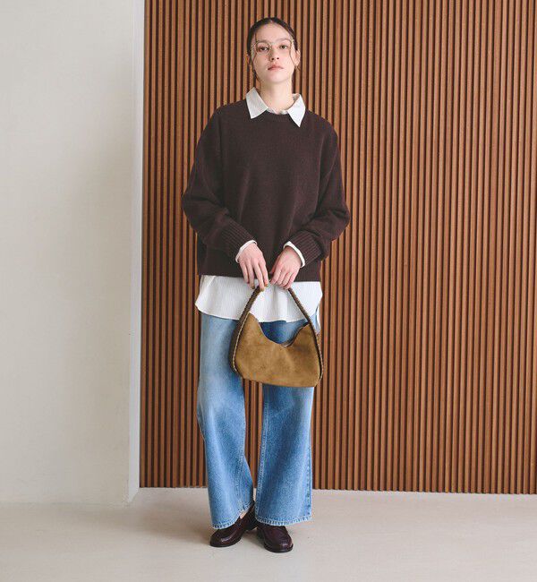 BEAUTY&YOUTH UNITED ARROWS「ウールカシミヤ アクア クルーネックニット」|ニット・セーター|
