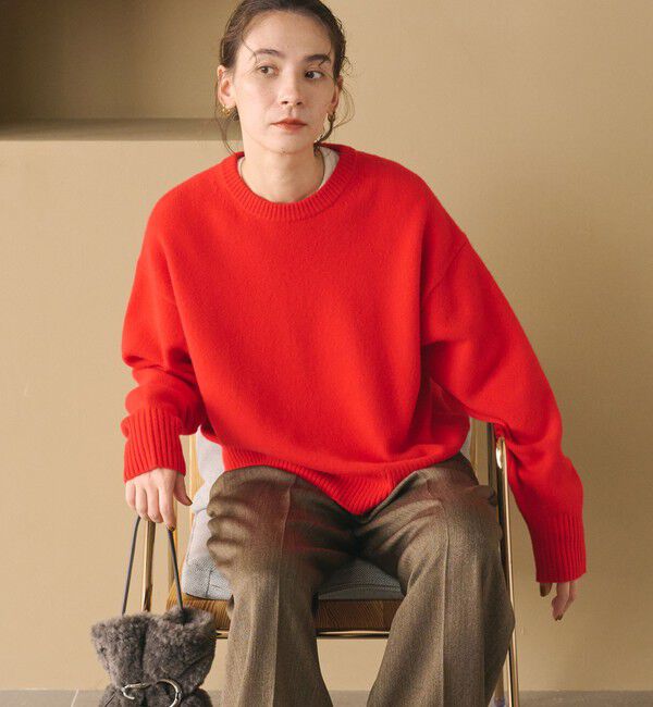 BEAUTY&YOUTH UNITED ARROWS「ウールカシミヤ アクア クルーネックニット」|ニット・セーター|