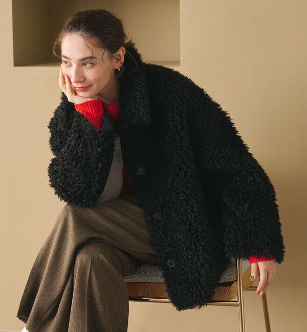 BEAUTY&YOUTH UNITED ARROWS「カーリー フェイクファー ジャケット」|その他|