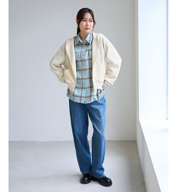 Rope&rsquo;Picnic「【WEB限定カラー】ロゴ刺繍チェックネルシャツ/2WAY」|シャツ・ブラウス|