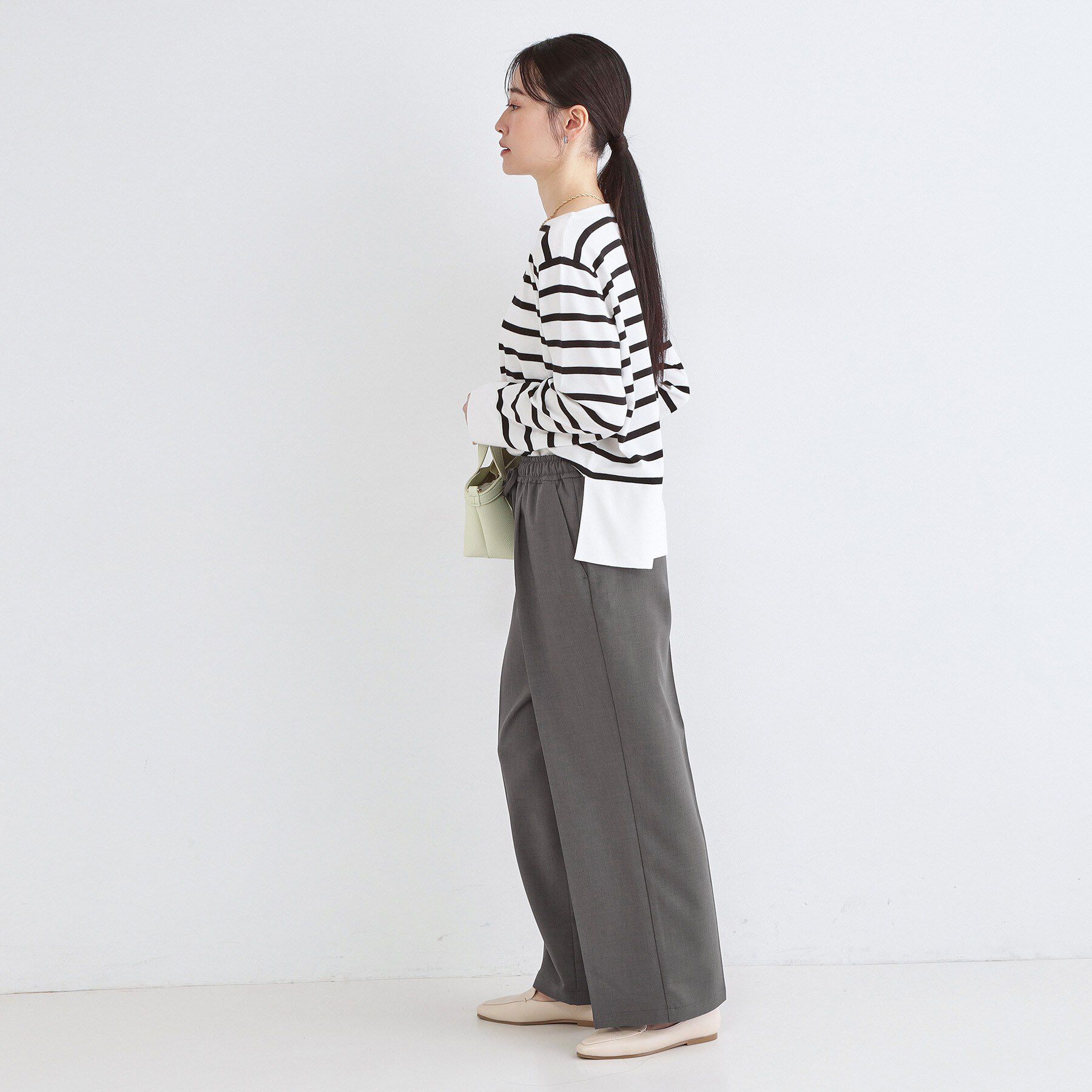 OPAQUE.CLIP「美脚ストレッチイージーワイドパンツ【洗濯機OK】」|その他|