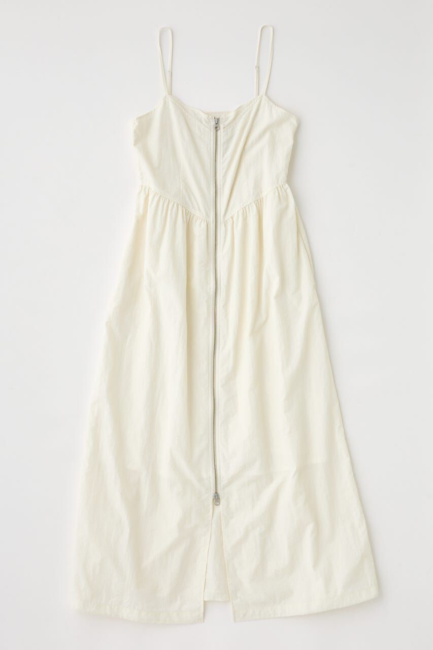 MOUSSY「FRONT ZIP NYLON キャミドレス」|ワンピース|
