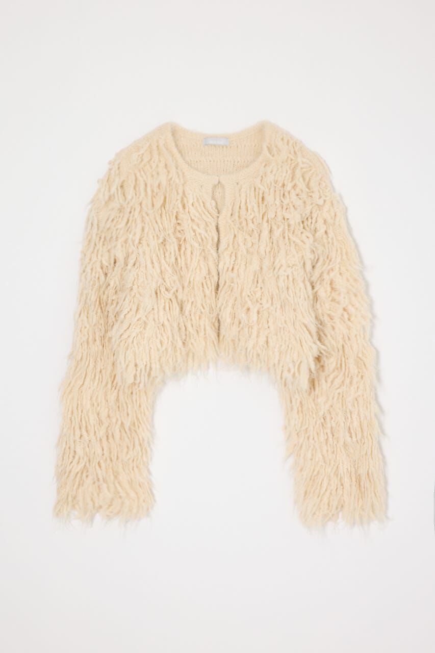 MOUSSY「SHAGGY FEATHER カーディガン」|カーディガン|