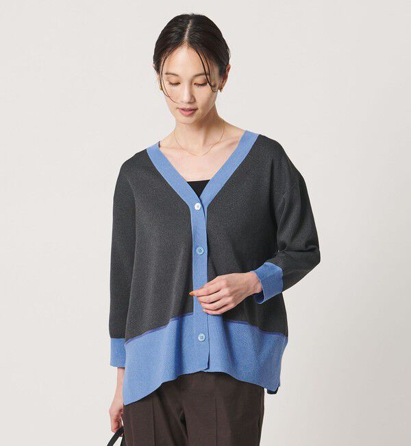 UNITED ARROWS「8分袖 ミニマル 2WAY カーディガン ‐ウォッシャブル‐」|カーディガン|